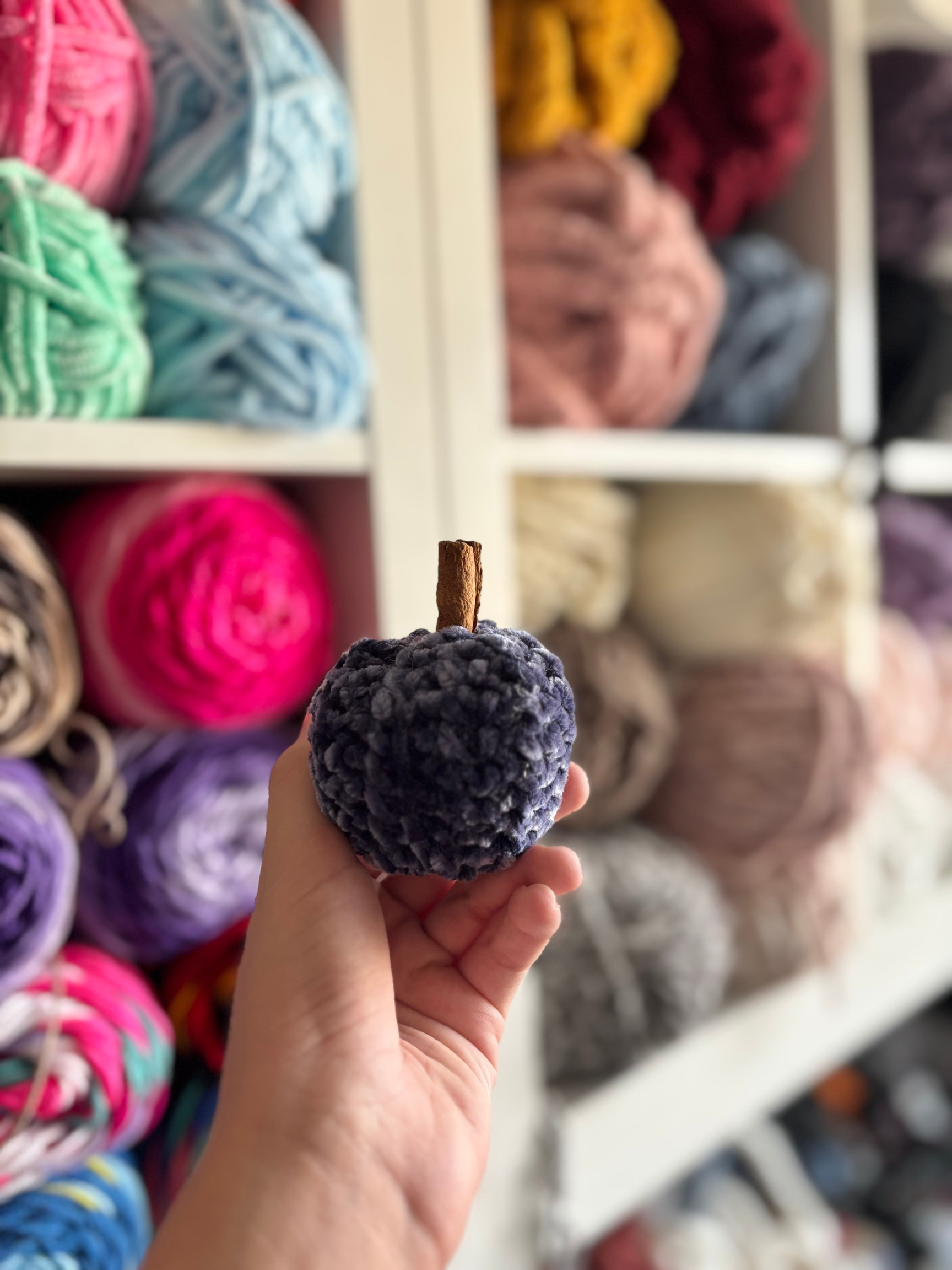 Mini Velvet Pumpkin