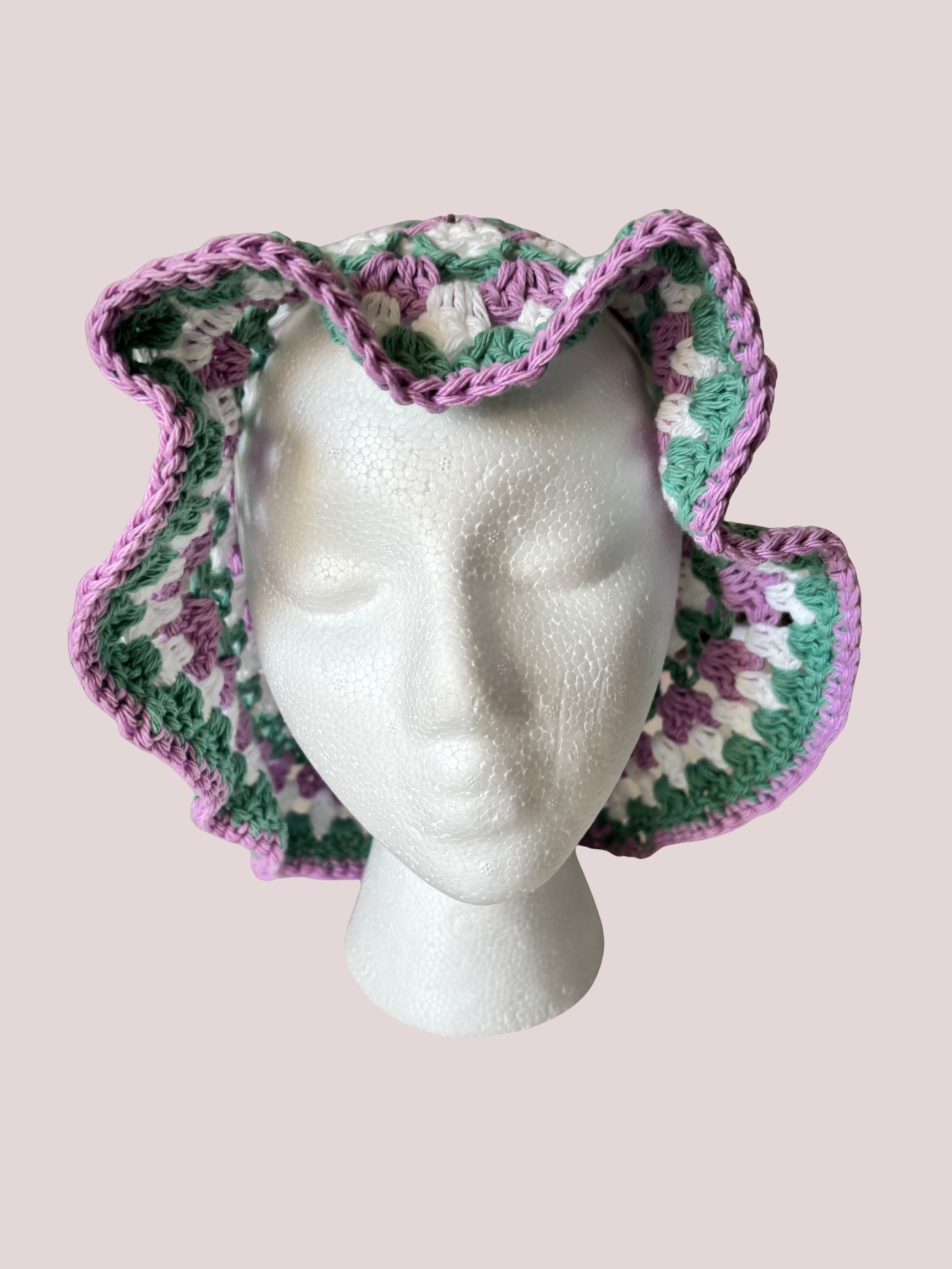 Cotton Ruffle Bucket Hat