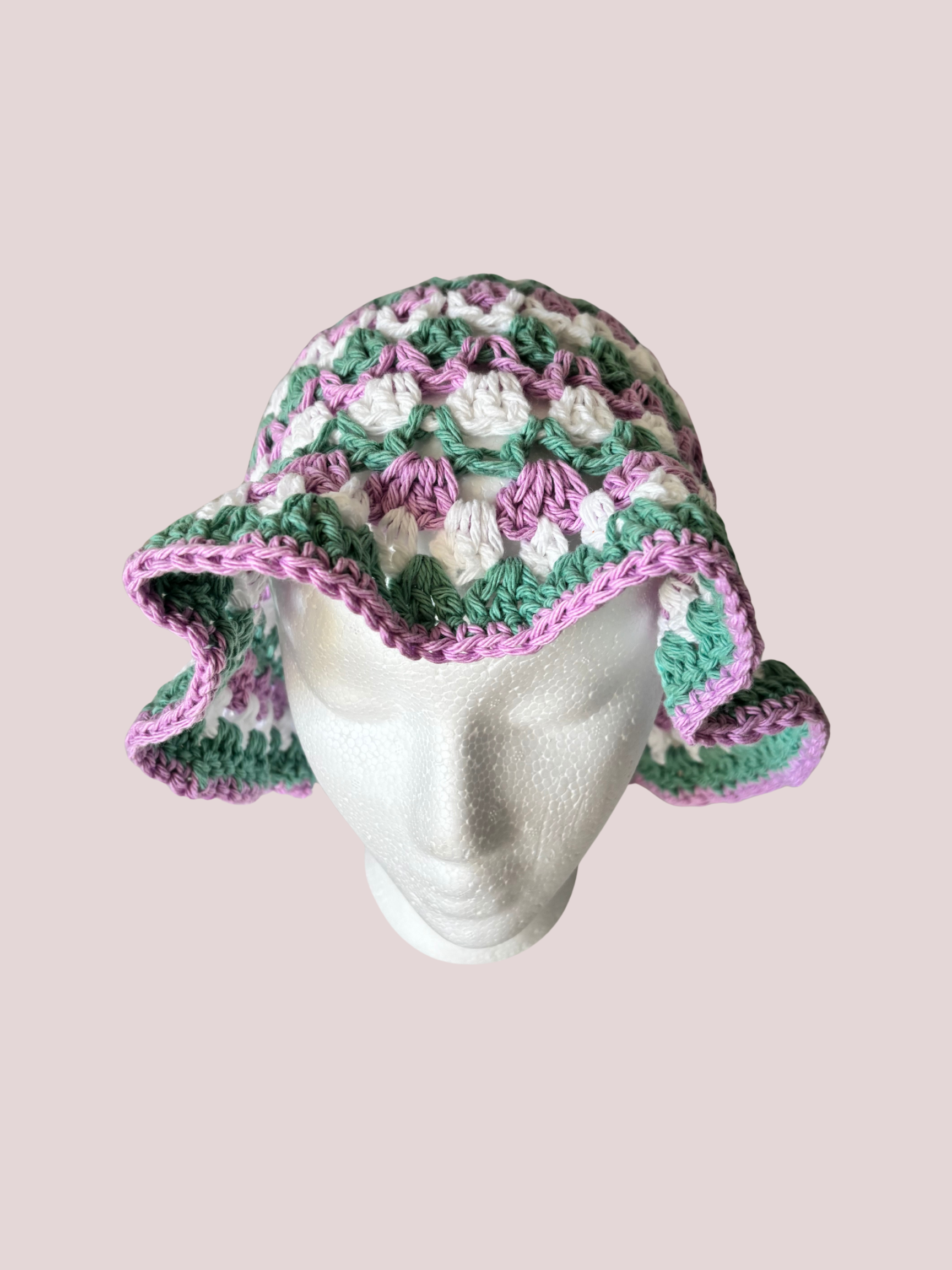 Cotton Ruffle Bucket Hat