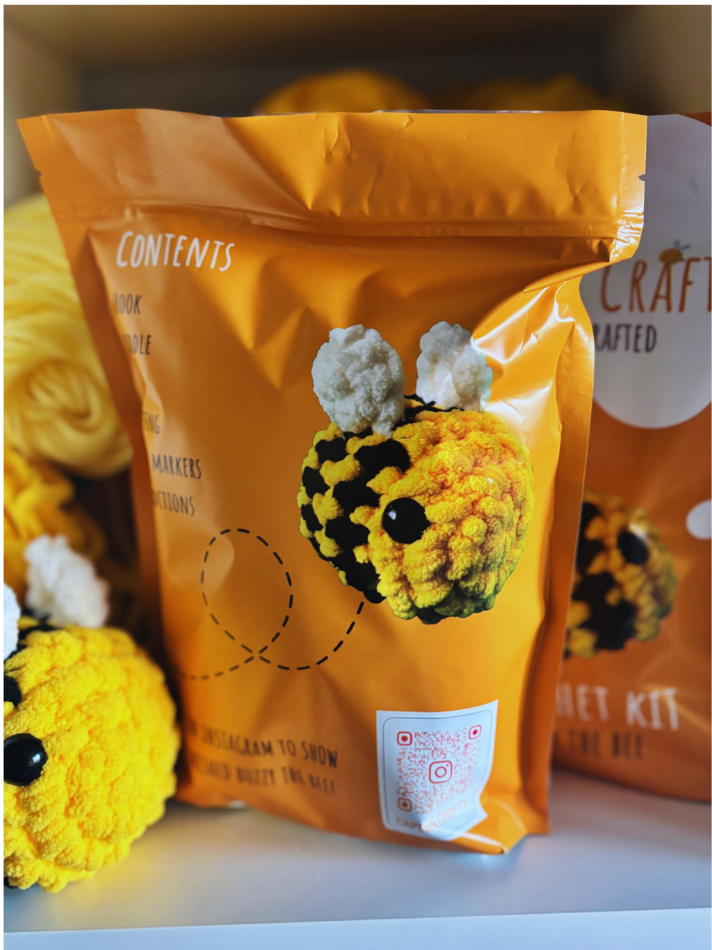 Buzzy the Bee, Crochet Kit